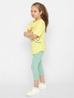 CRB wear / CSKG 90214-30 Комплект для девочки (футболка, бриджи),желтый/Ex.Cherubino  фото 2
