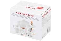 Банка д/соли 15,5*10*14,5 см 500 мл Розы + деревянная ложка + крышка - Elan gallery фото 17