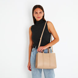 Сумка-тоут на молнии, цвет бежевый - Simaland фото 8