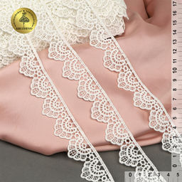 Кружево гипюр KRUZHEVO арт.TBY.0461 шир.25мм цв.01 белый уп.3м