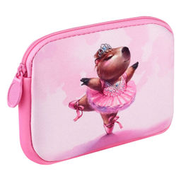 Кошелёк для банкнот и монет Феникс+, арт.72336/ 24 КАПИБАРА-БАЛЕРИНА (12,5x9,5x1,8 см, неопрен, молн