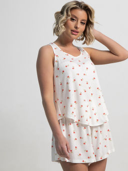 Костюм домашний с шортами Мила (белый) К15212-1М - Lt collection фото 9