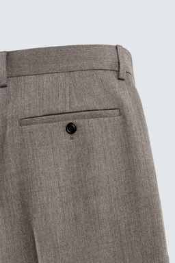 100% WOOL SUIT TROUSERS - Zara фото 9