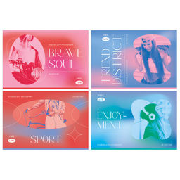 Альбом для рисования BG А4 20л. на скрепке "Free live" (АР4гр20 11819) обложка картон