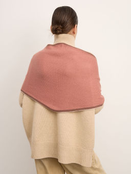 Шарф из кашемира 09097 пыльно-розовый