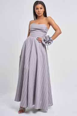 Платье вечернее корсетного типа голубое - Fly фото 21