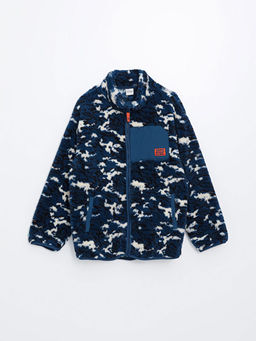 Dik Yaka Polar Erkek ?ocuk Fermuarl? Sweatshirt