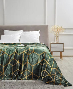 Покрывало-плед Малахит фланель-микрофибра 200*220 см. - Лен поволжья фото 2