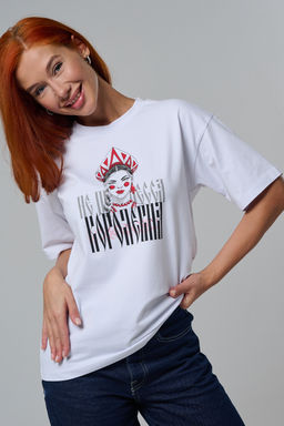 8580 футболка оверсайз женская - Натали фото 15