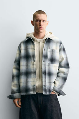 CONTRAST CHECK OVERSHIRT