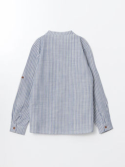 Uzun Kollu D??meli Erkek ?ocuk G?mlek