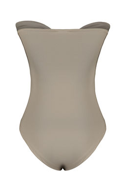 TRENDYOLMILLA Vizon Straplez Dugum ve Cut Out Detayl? Esnek C?tc?tl? Orme Body TWOSS23BD00075  фото 8
