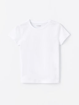 Bisiklet Yaka Basic K?sa Kollu K?z ?ocuk Ti??rt