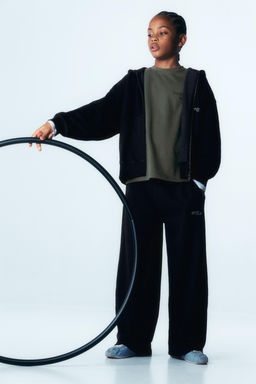 GARMENT DYE BARREL PLUSH TROUSERS - Zara фото 5