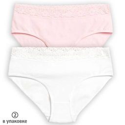 PELICAN, трусы для девочек, Белый/розовый  фото 2
