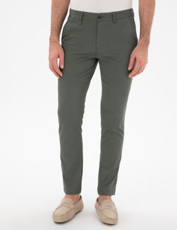 Брюки с зеленым стройным холстом - Cacharel фото 2