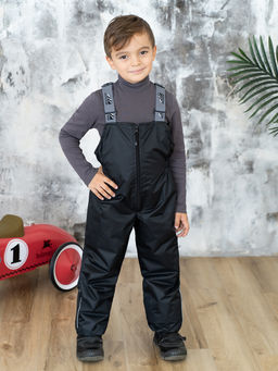 Полукомбинезон демисезонный черный (122-128, 64)