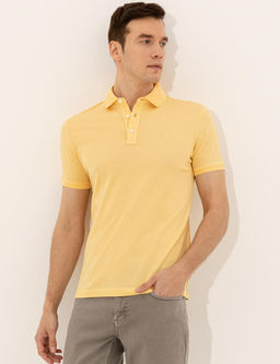 A__k Sar_ Polo Yaka Slim Fit Basic Merserize T-shirt