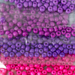 Бисер круглый 6/0 «Оттенки заката», 8 цветов × 10 г