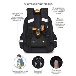 RAz-287-11 Рюкзак школьный с картхолдером на держателе - Grizzly фото 21