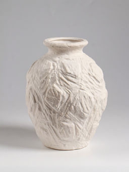 Ваза настольная керамика "Элой" 18х12 см, белый