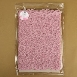 Кружевная эластичная ткань, 190 мм, 2.7±0.5 м, пудровая