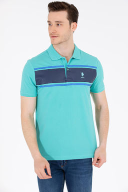 U. S. Polo Assn Мужская мятная футболка-поло - U.s. polo assn фото 3