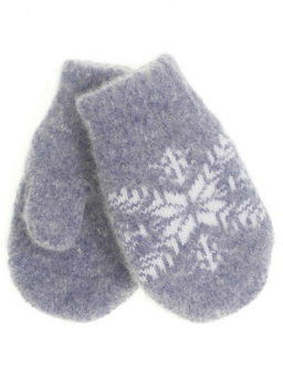 Варежки детские круговые Снежинка 0110-7