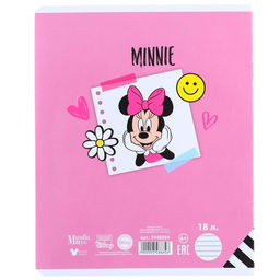 Цена за 10 шт. Тетрадь 12 листов, 5 видов МИКС, линейка, мелованная бумага, Минни Маус - Disney фото 5