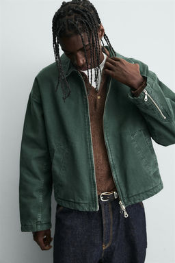 CROPPED DENIM JACKET - Zara фото 7