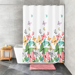 Штора д/в GINI 180*180см, в ассорт., арт. IC-01