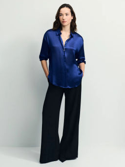 Базовая атласная блузка / Zarina  фото 2