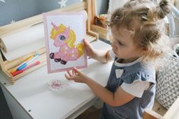 Кристальная (алмазная) мозаика ФРЕЯ ALVS-027 мини-картина Розовый единорог 14 х 19.5 см