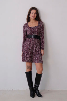 Платье с вырезом каре отрезное по талии - Martichelli фото 36