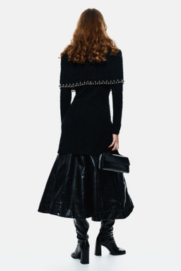 Vestido en mezcla de mohair con ribete de cuentas - H&m фото 4