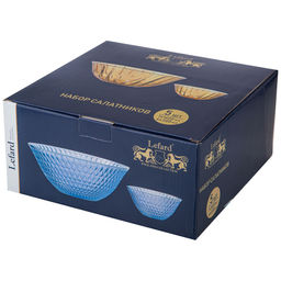 НАБОР САЛАТНИКОВ ИЗ 5 ШТ. DIAMANT AMBER 1600 МЛ/300 МЛ - Lefard фото 2