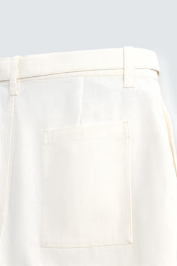 TEXTURED SHORTS WITH BELT - Zara фото 10