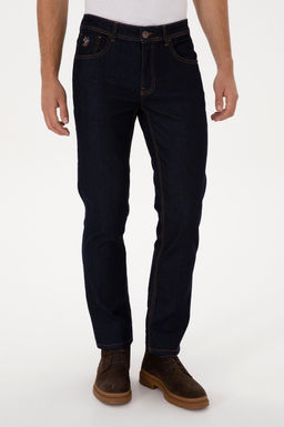 Erkek Koyu Mavi Straight Fit Jean Pantolon - U.s. polo assn фото 2
