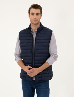 Lacivert Dolgulu Ultra Hafif _i_me Yelek