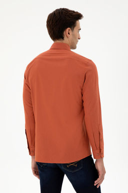 Мужская базовая рубашка Brick с длинным рукавом Неожиданная скидка в корзине - U.s. polo assn фото 5