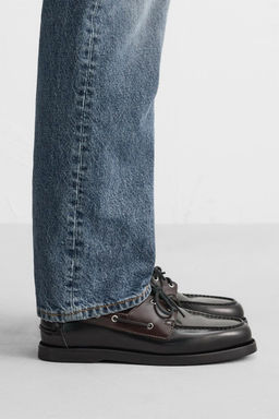 LEATHER DECK SHOES - Zara фото 3