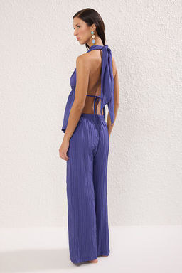 Siyah Dokuma Buzgulu Plaj Bluz-Pantolon Tak?m TBESS25AU00063 - Trendyolmilla фото 10