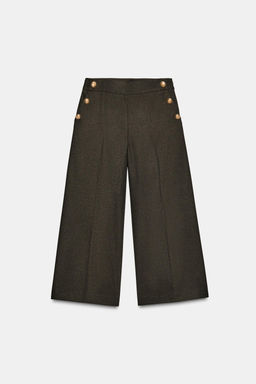 CULOTTE TROUSERS WITH BUTTONS - Zara фото 4