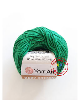 Беби коттон (Baby cotton) пряжа YarnArt 50%хлопок 50%акрил10x50г/165м