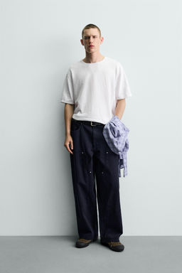 CAMISETA PUNTO ESTRUCTURA FLAM? / Blanco