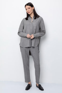 ЕТ 40010/серо-голубой меланж брюки жен