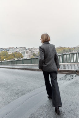 HERRINGBONE WOOL BLAZER - Zara фото 5