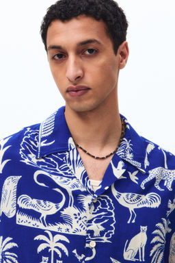 Camisa resort estampada Relaxed Fit - H&m фото 5
