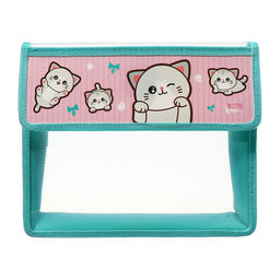 Папка для тетрадей, А5, пластиковая, 23×19×5 см «Котики»