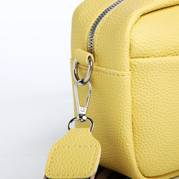 Сумка кросс-боди на молнии, цвет жёлтый - Simaland фото 4